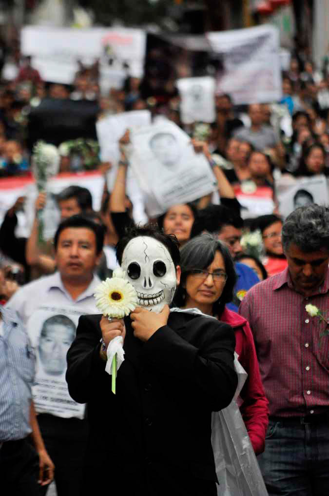 En memoria de los estudiantes normalistas de Ayotzinapa