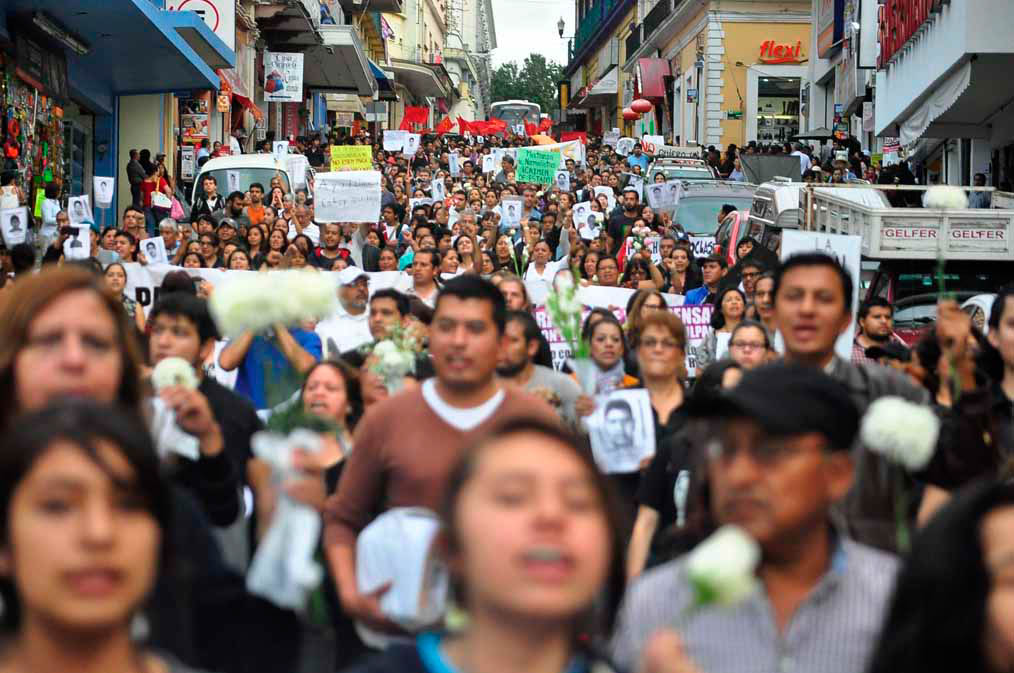 En memoria de los estudiantes normalistas de Ayotzinapa