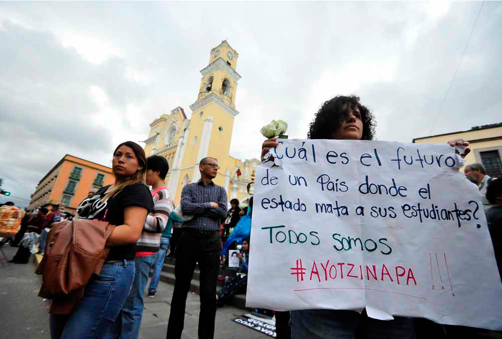 En memoria de los estudiantes normalistas de Ayotzinapa