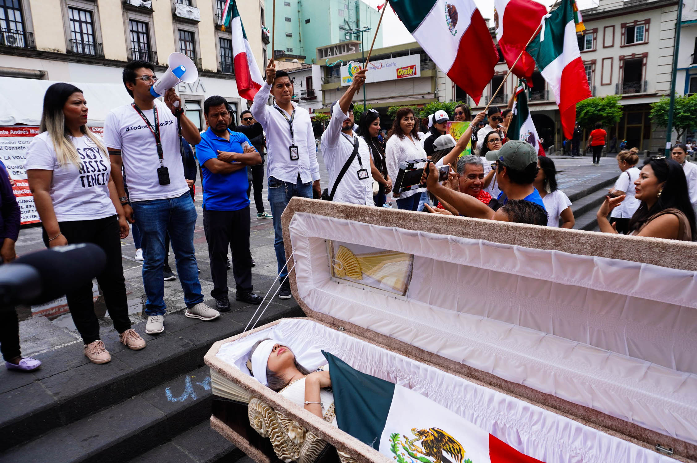 Manifestación trabajadores del Tribunal Judicial