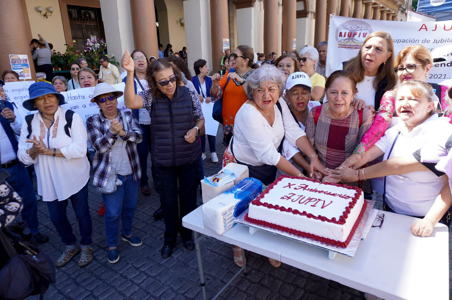 Manifestación de Jubilados y Pensionados del ISSSTE