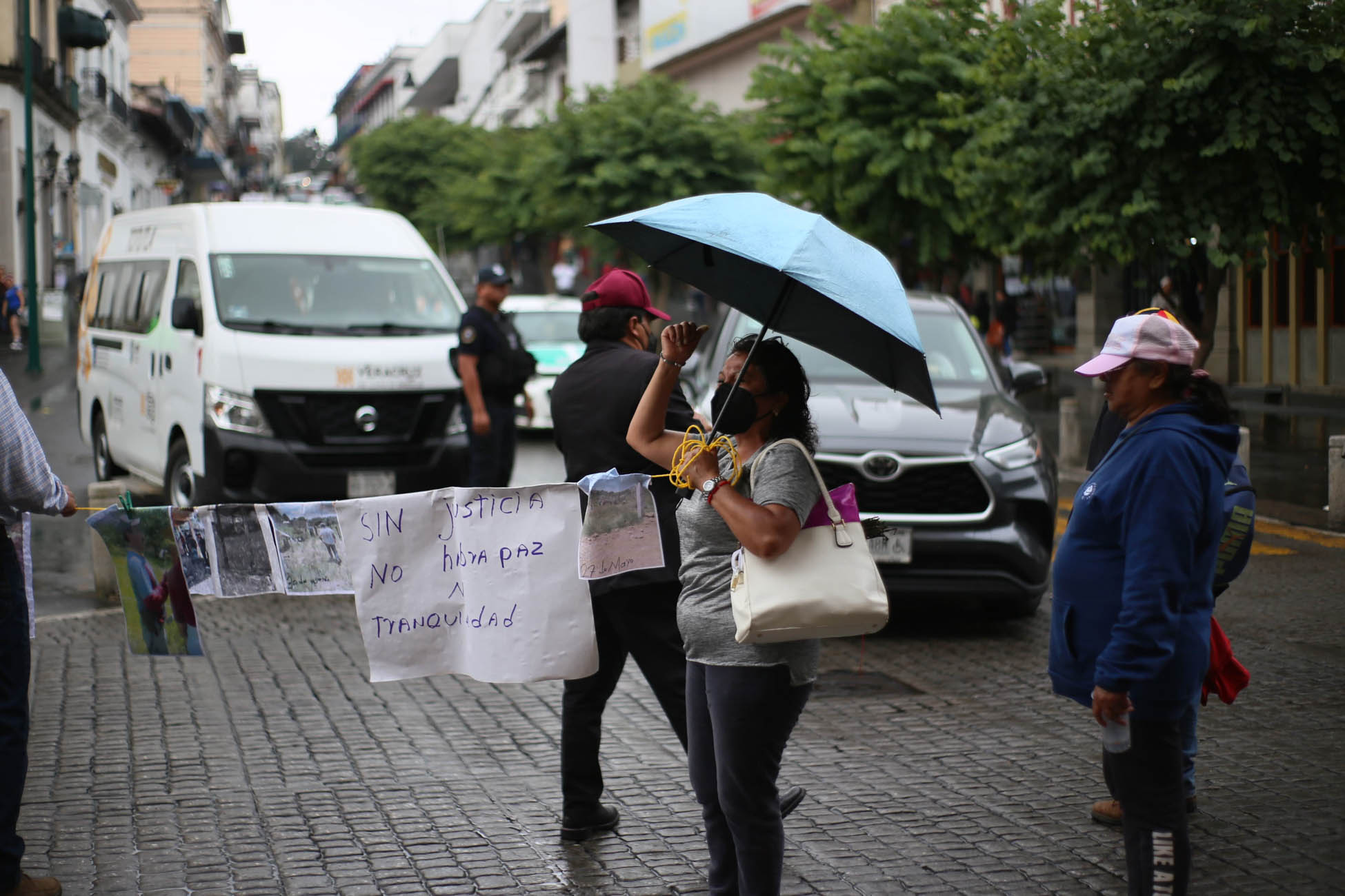 Manifestación de habitantes Las Minas