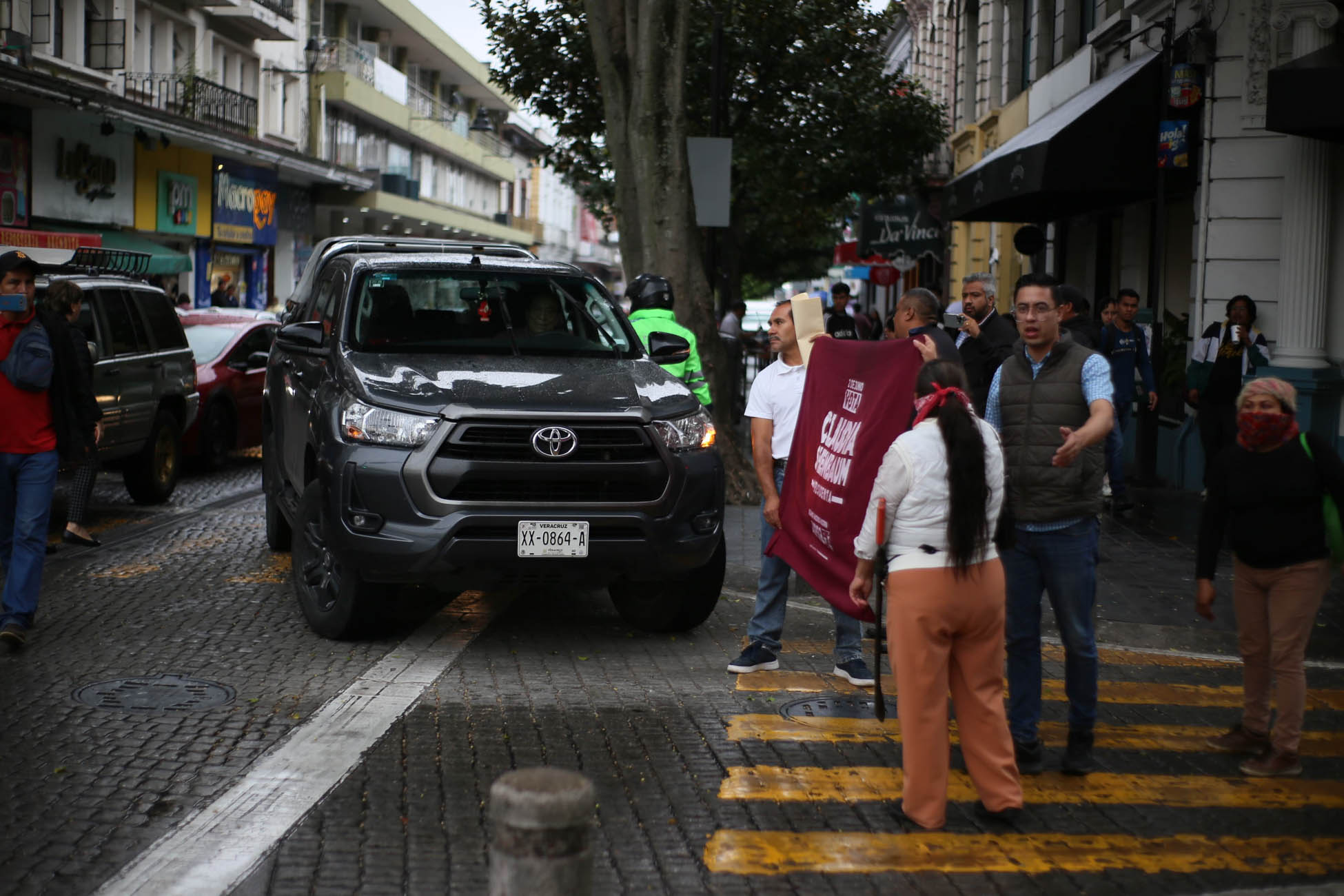 Manifestación de habitantes Las Minas