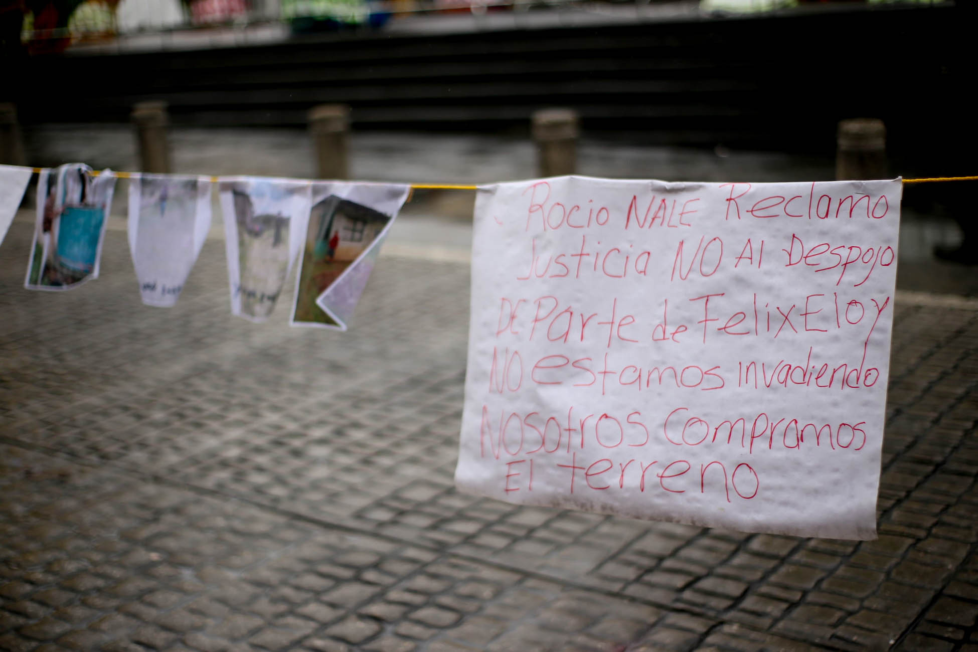 Manifestación de habitantes Las Minas