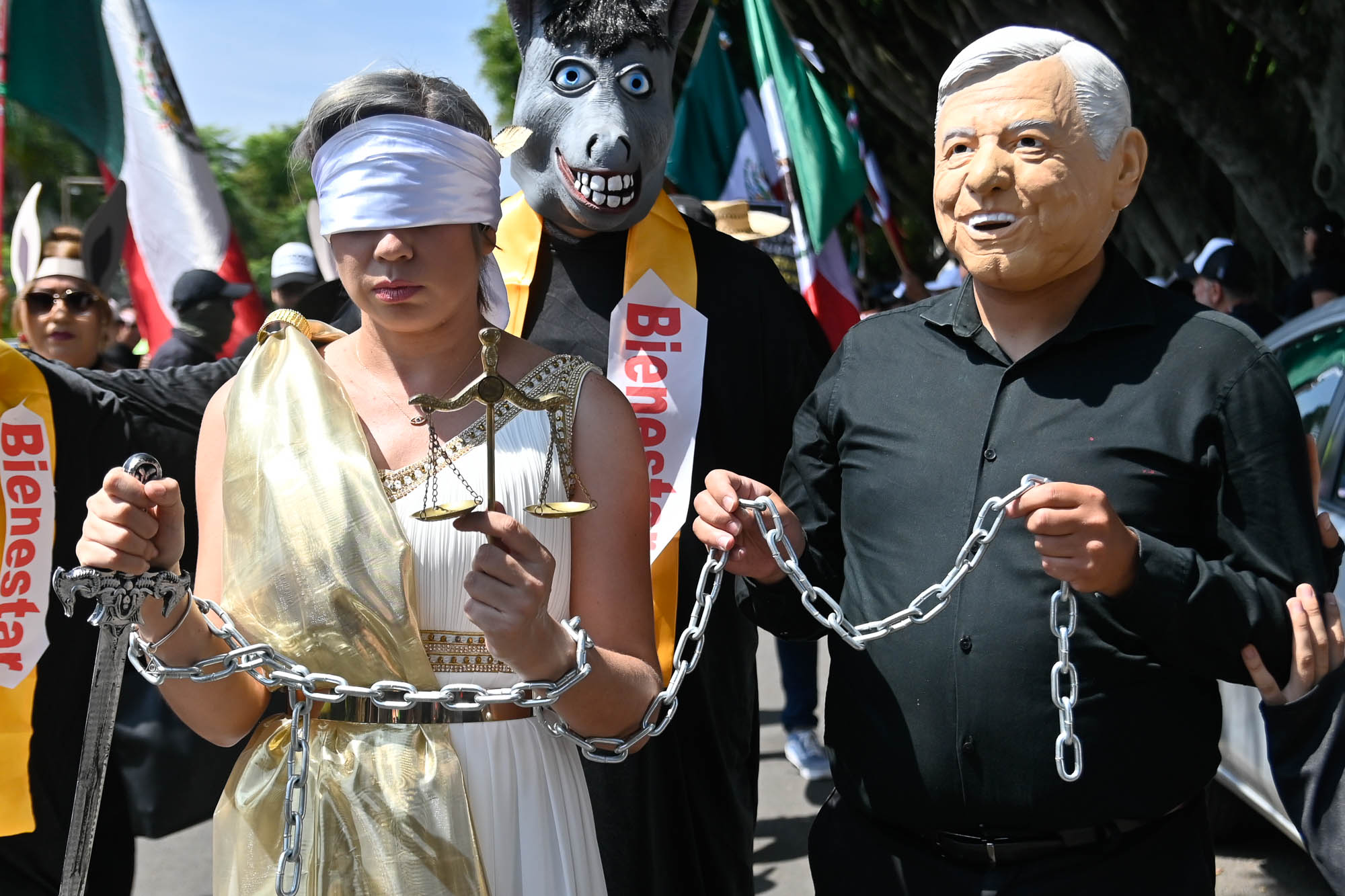 Manifestación de trabajadores del Poder Judicial Federal