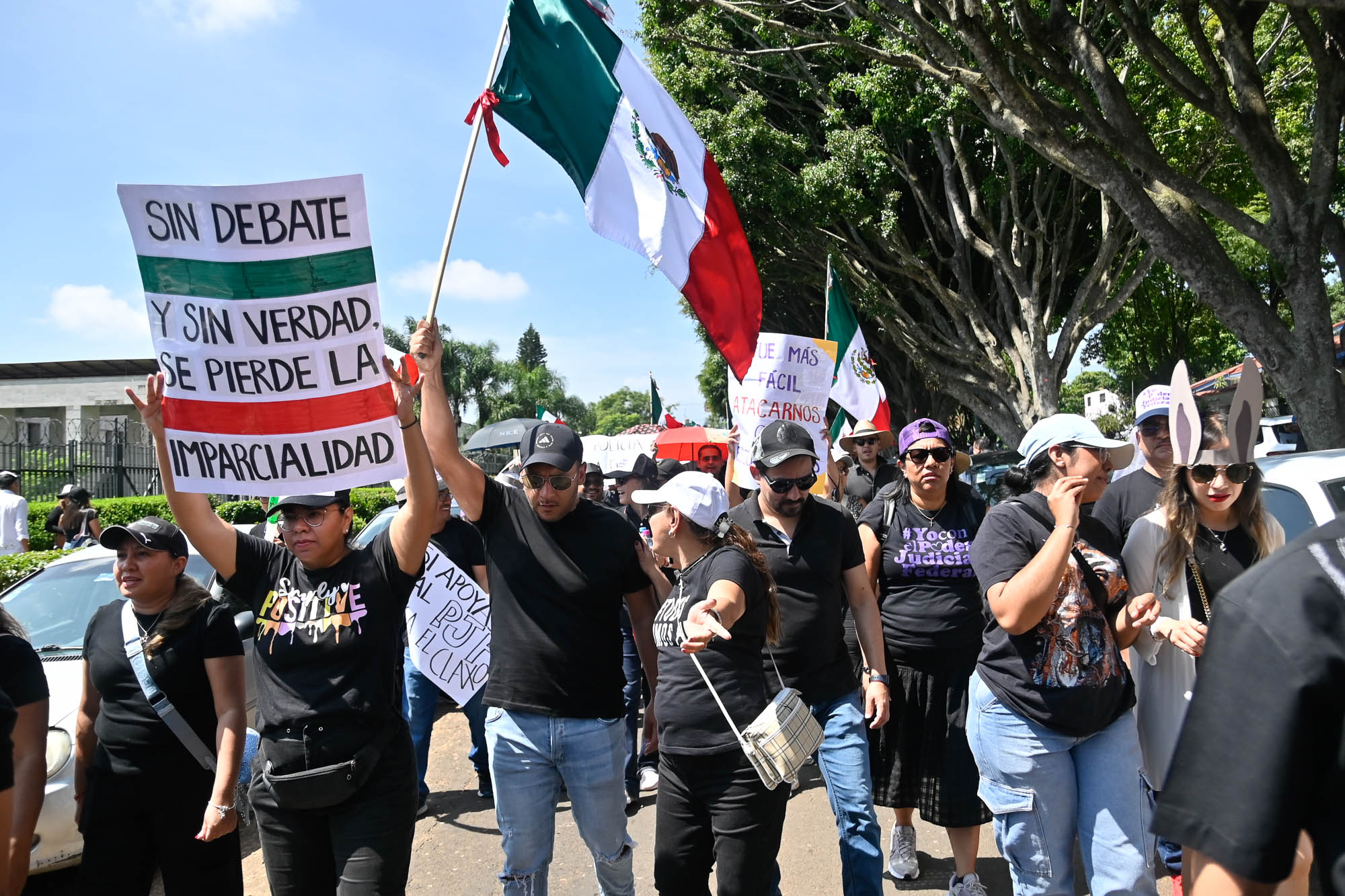 Manifestación de trabajadores del Poder Judicial Federal