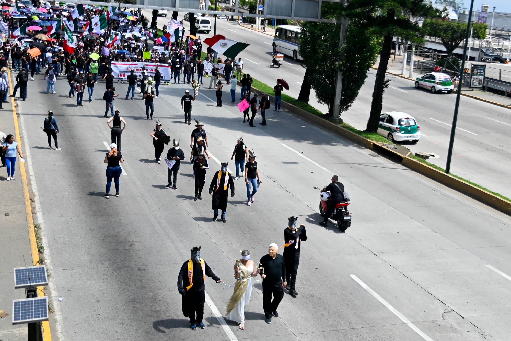 Manifestación de trabajadores del Poder Judicial Federal