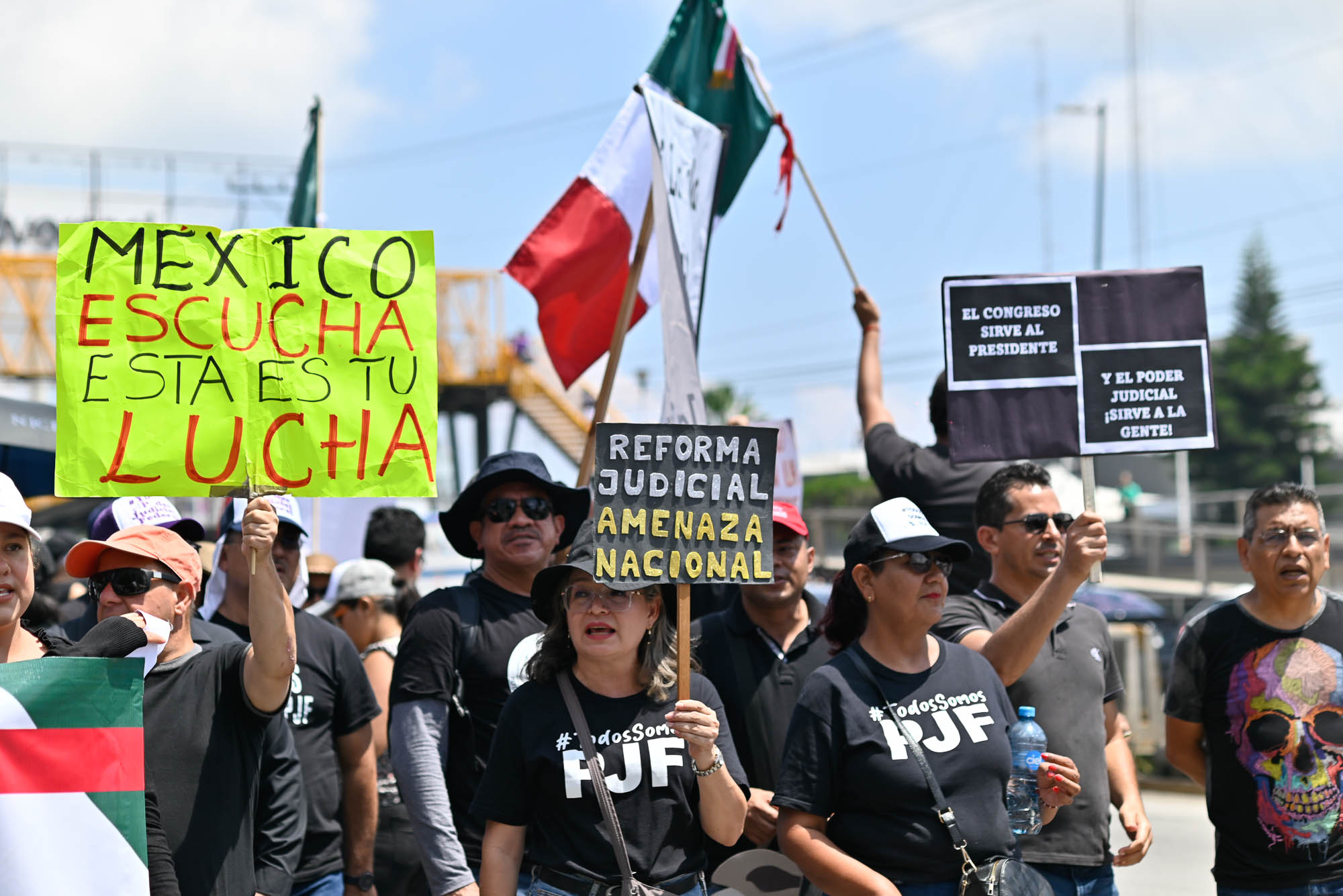 Manifestación de trabajadores del Poder Judicial Federal