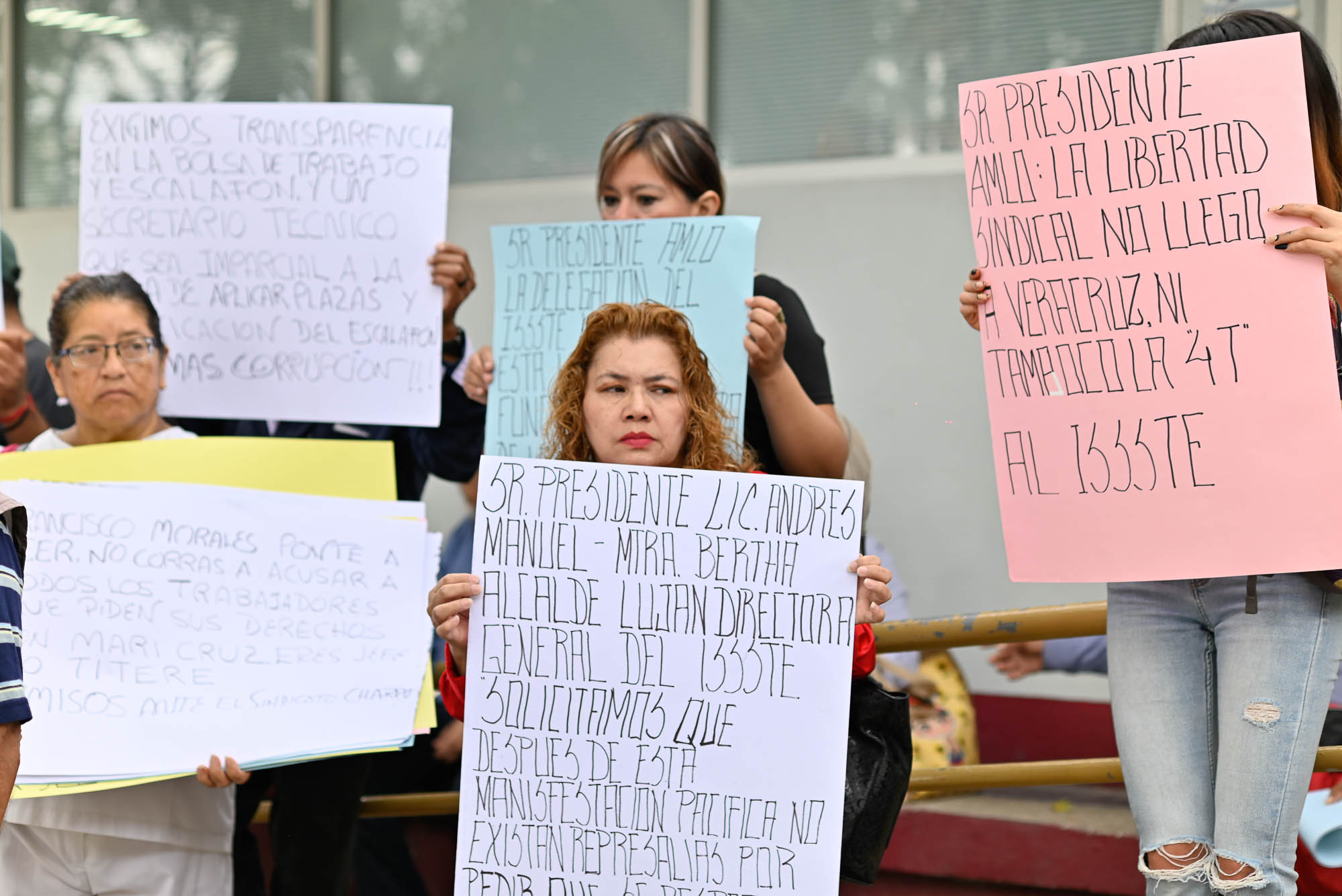 Manifestación trabajadores del ISSSTE