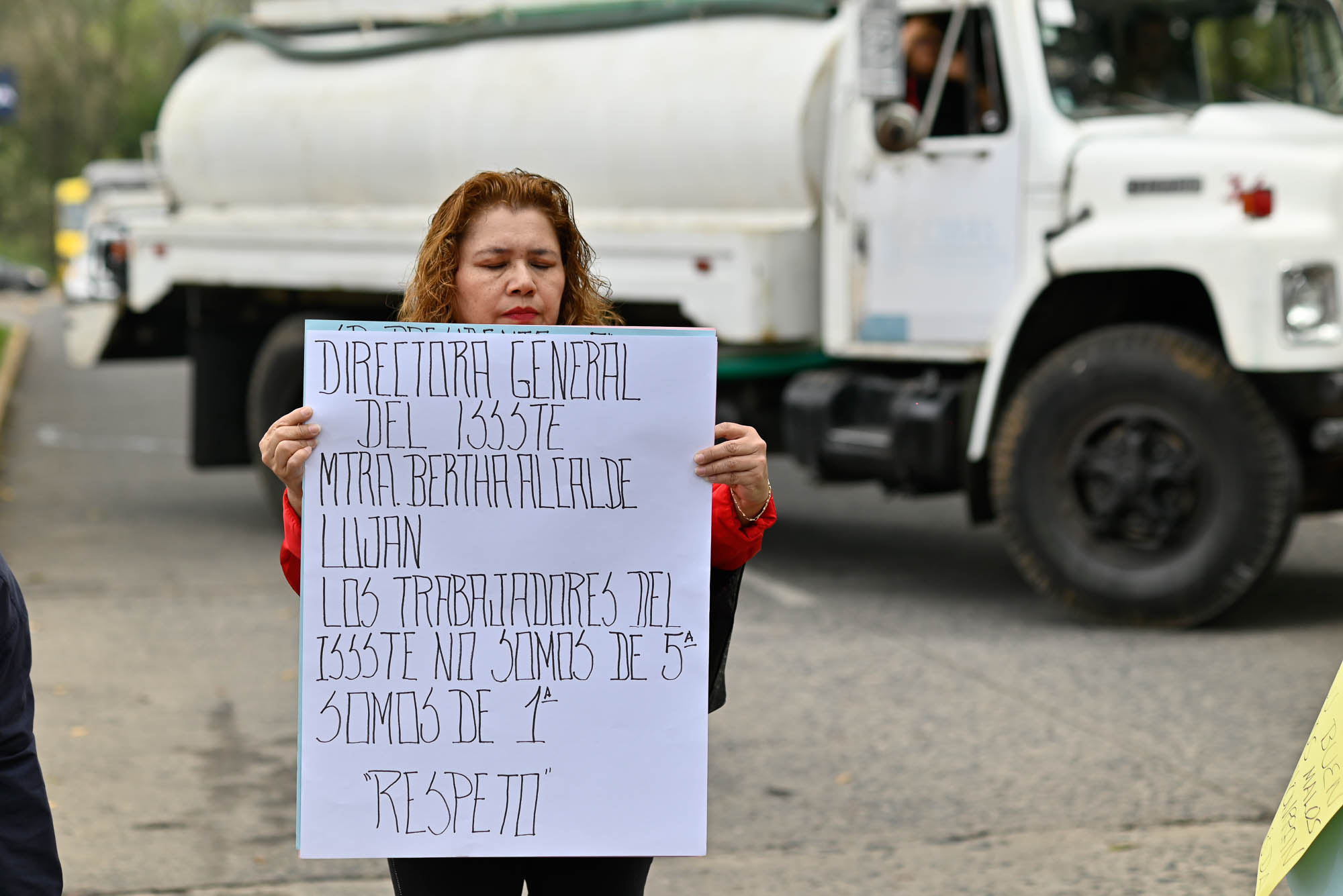 Manifestación trabajadores del ISSSTE