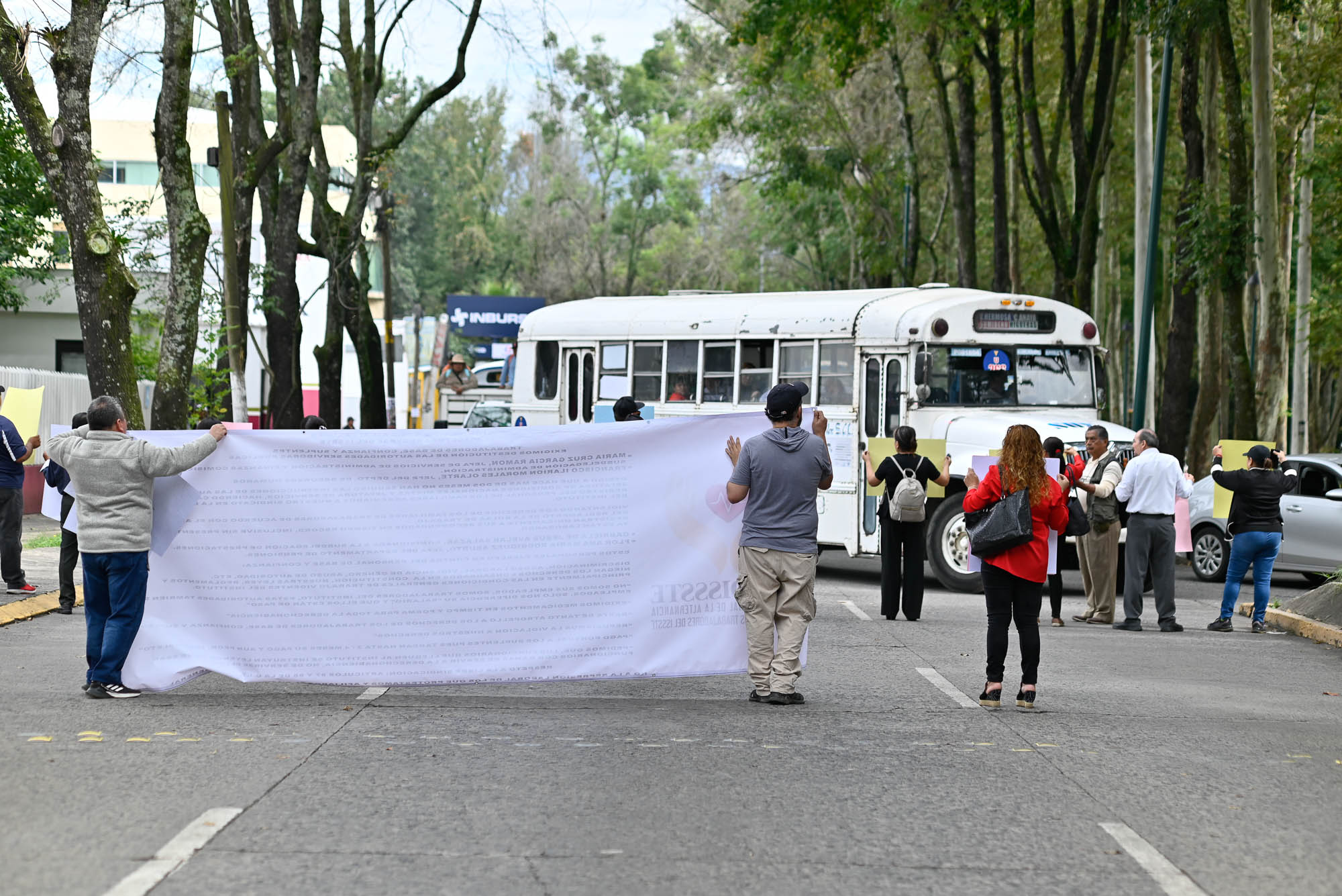 Manifestación trabajadores del ISSSTE