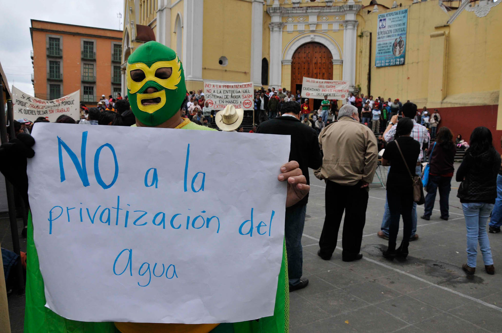 Manifestación privatización del agua