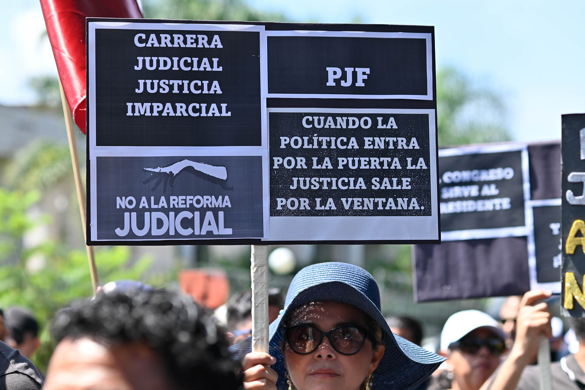 Manifestación de trabajadores del Poder Judicial Federal