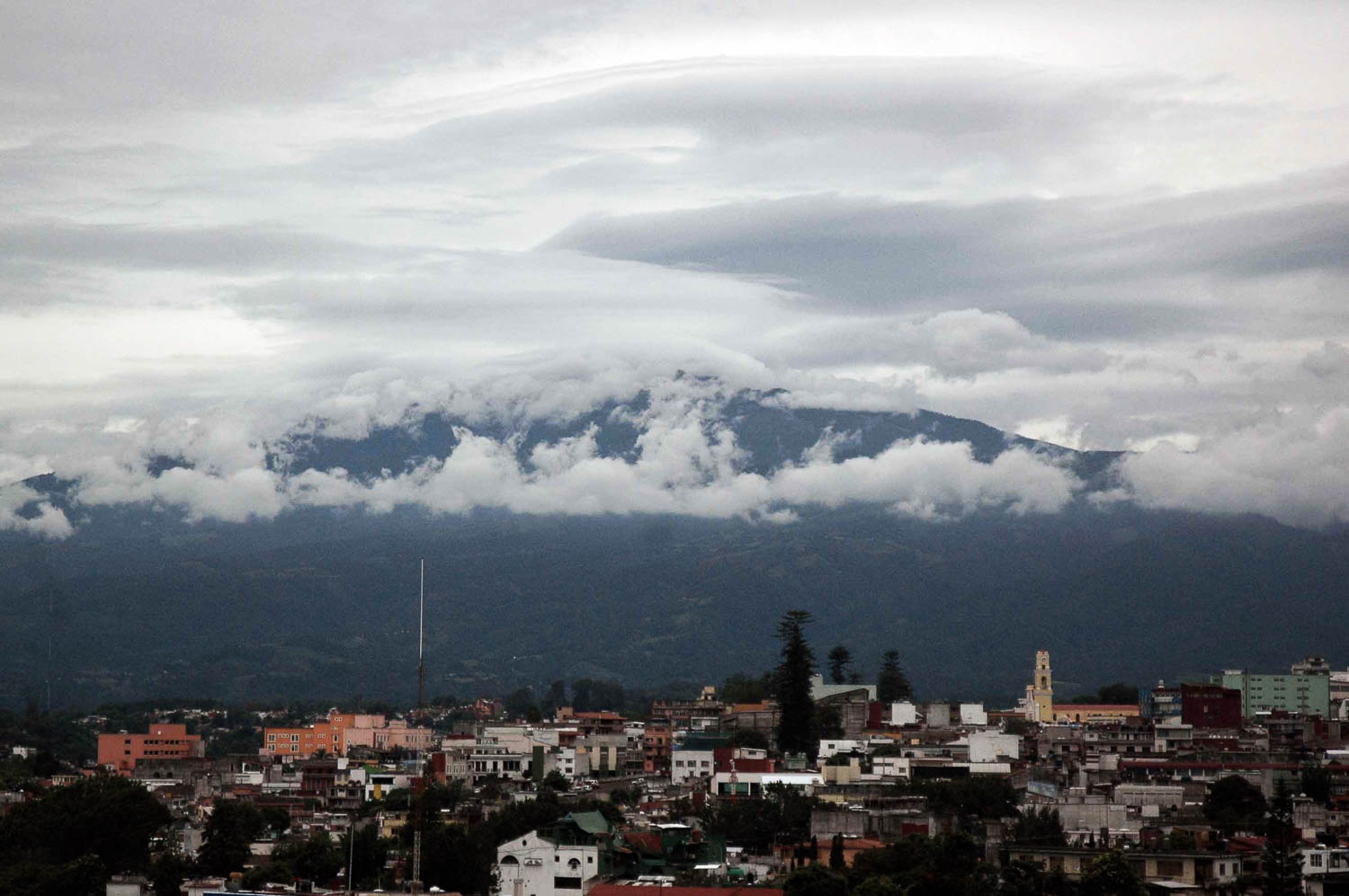 Lluvia,aguacero en Xalapa