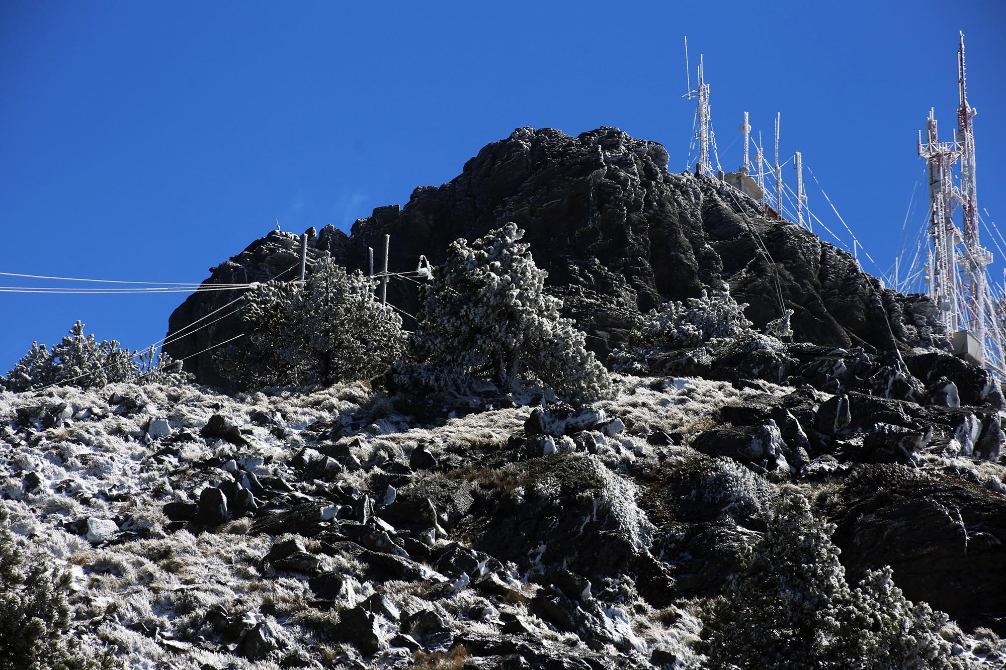 Se registra la cuarta nevada en el Cofre de Perote