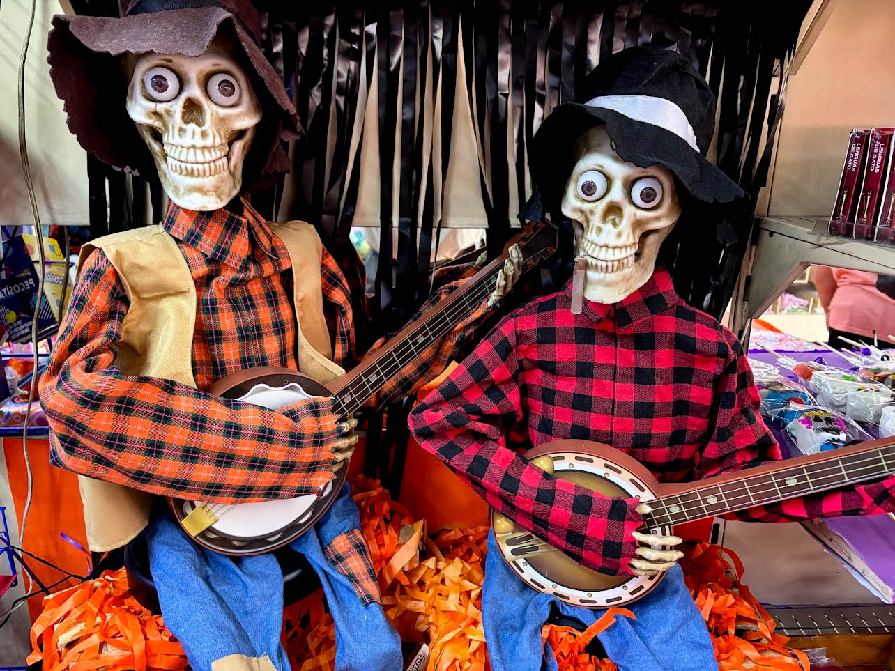 Mercado de la ciudad, listos para celebrar el Día de Muertos