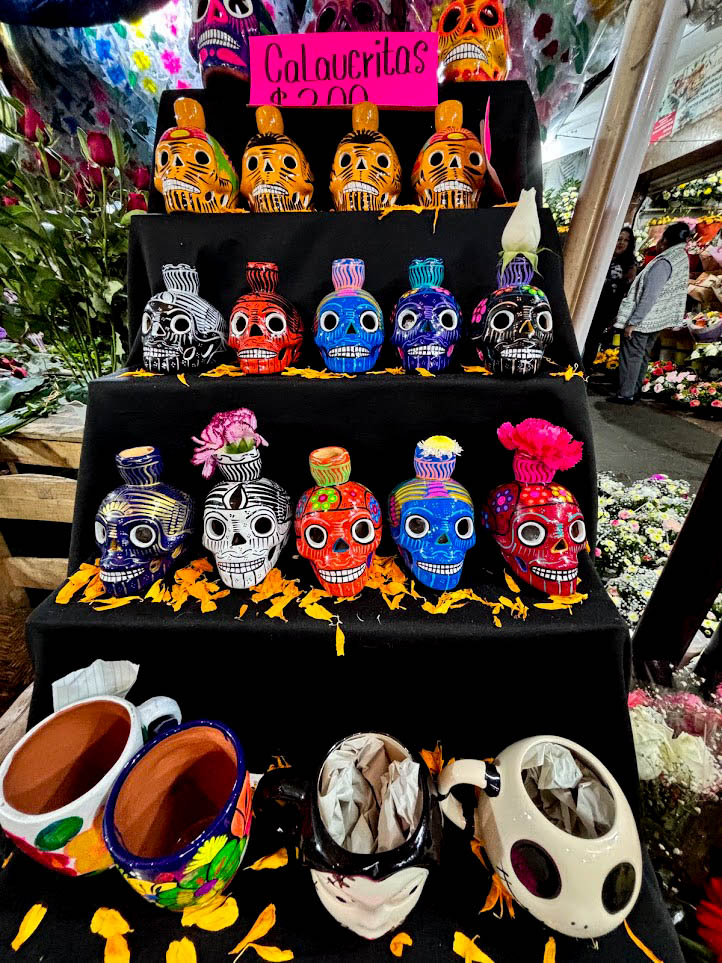 Mercado de la ciudad, listos para celebrar el Día de Muertos