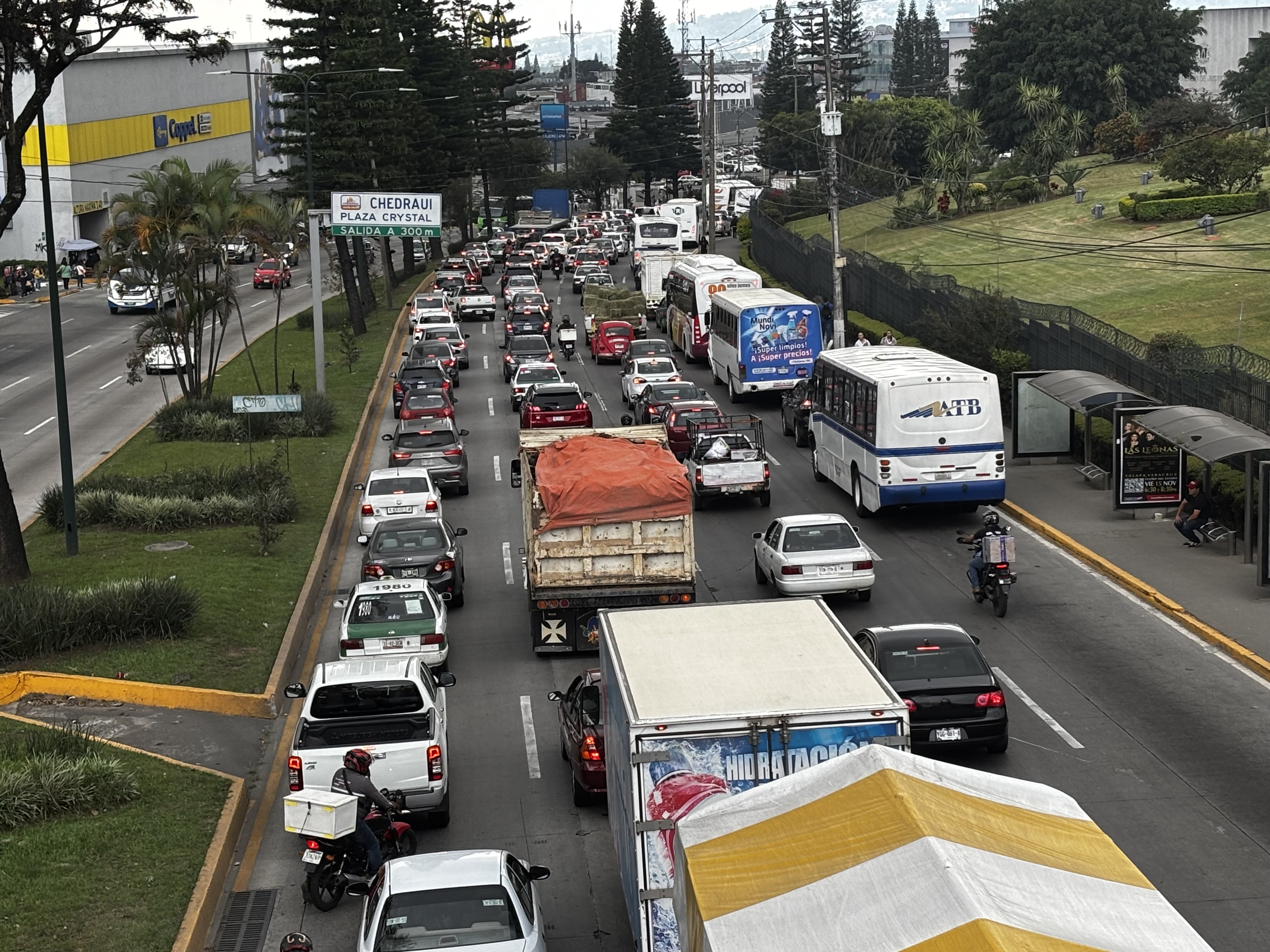 Tráfico en Xalapa