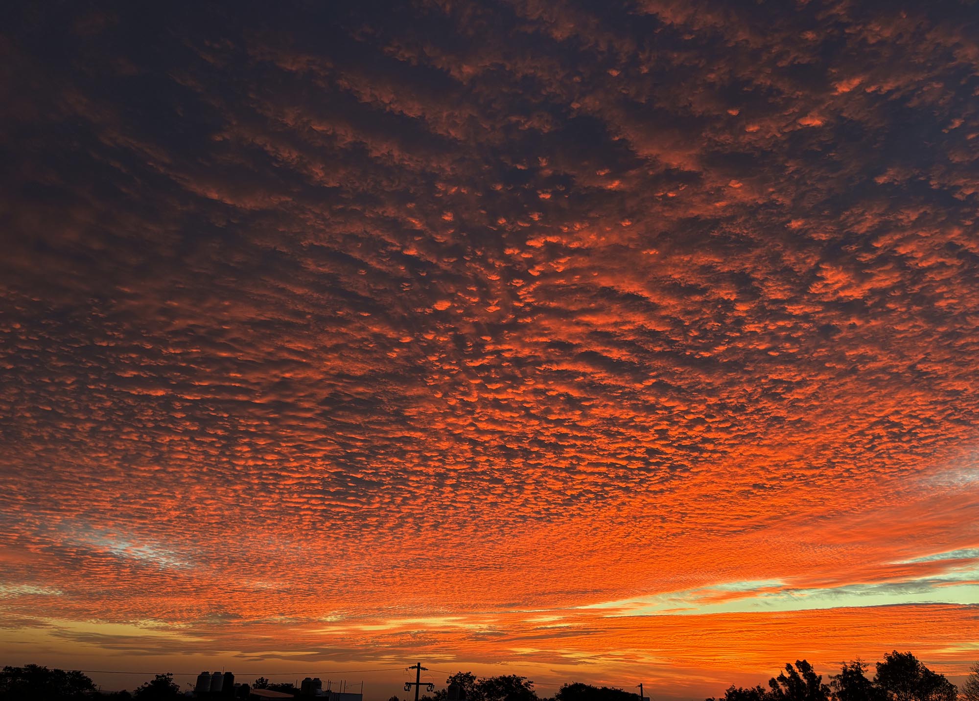 Rojo amanecer en Xalapa