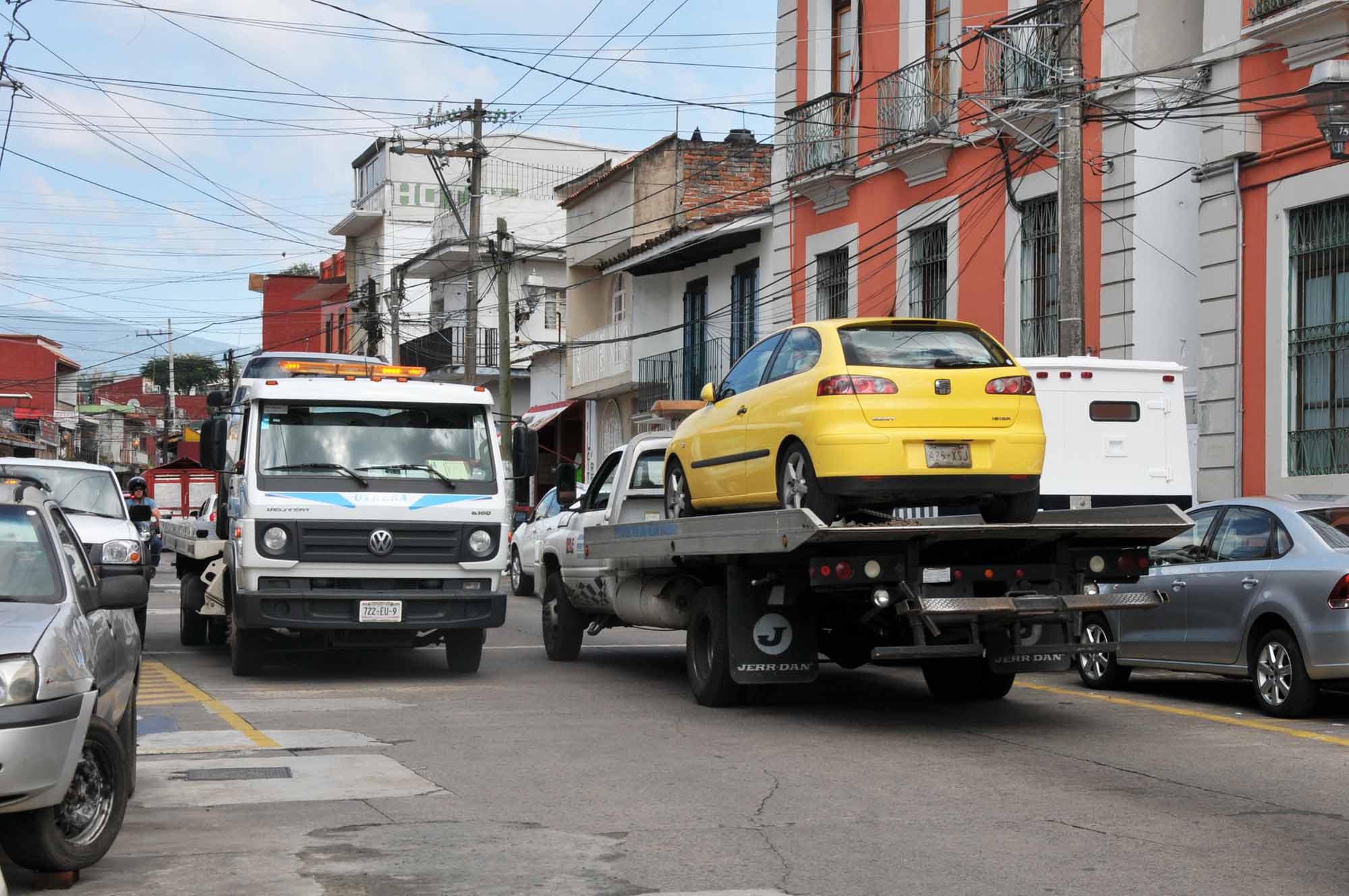 Operativos de grúas en Xalapa