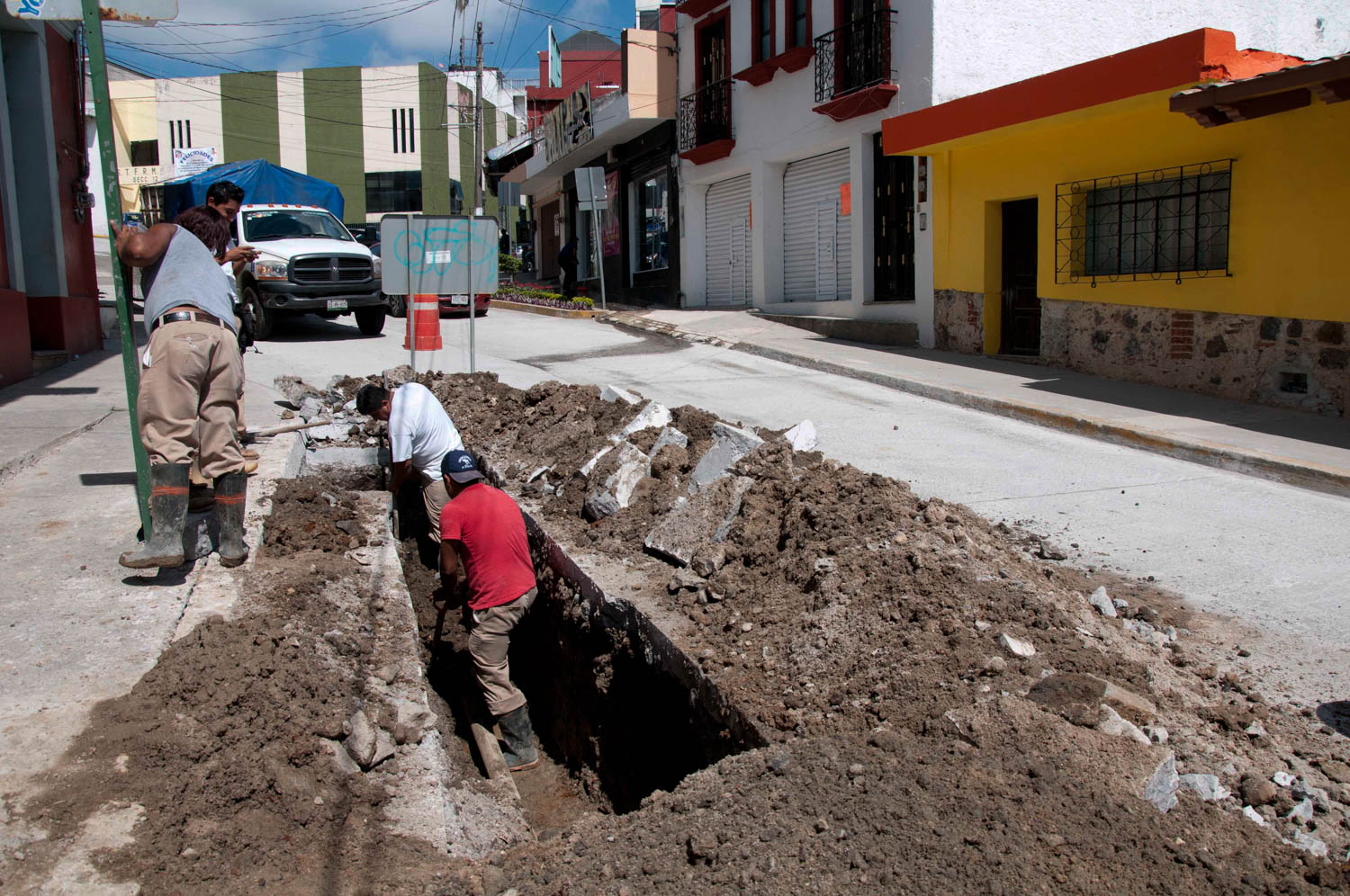 Calles pavimentación