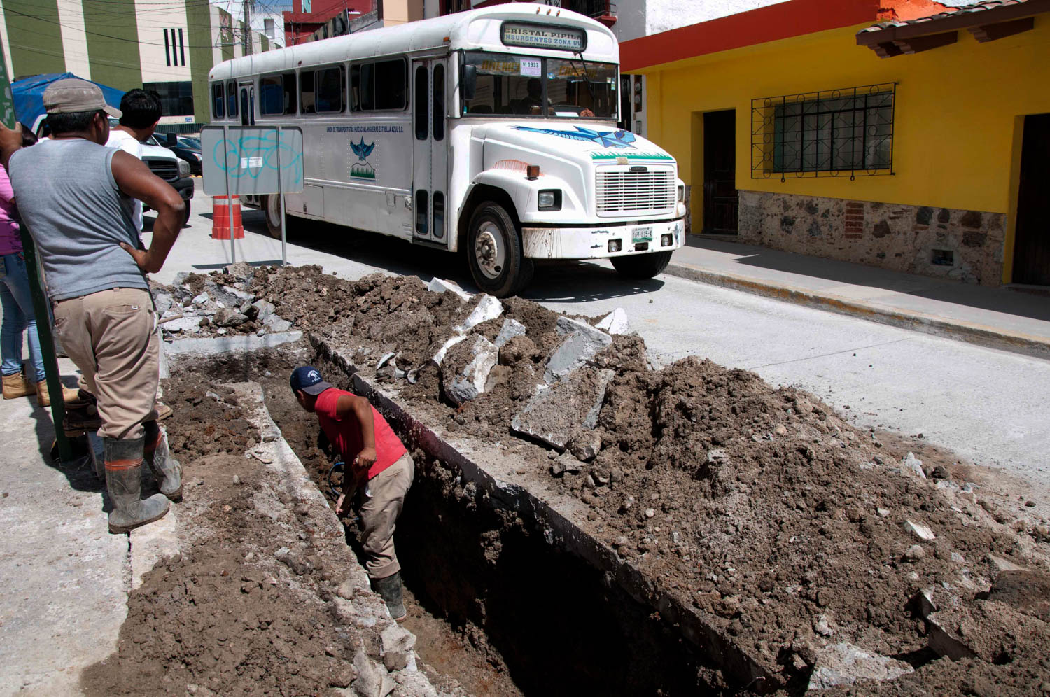 Calles pavimentación