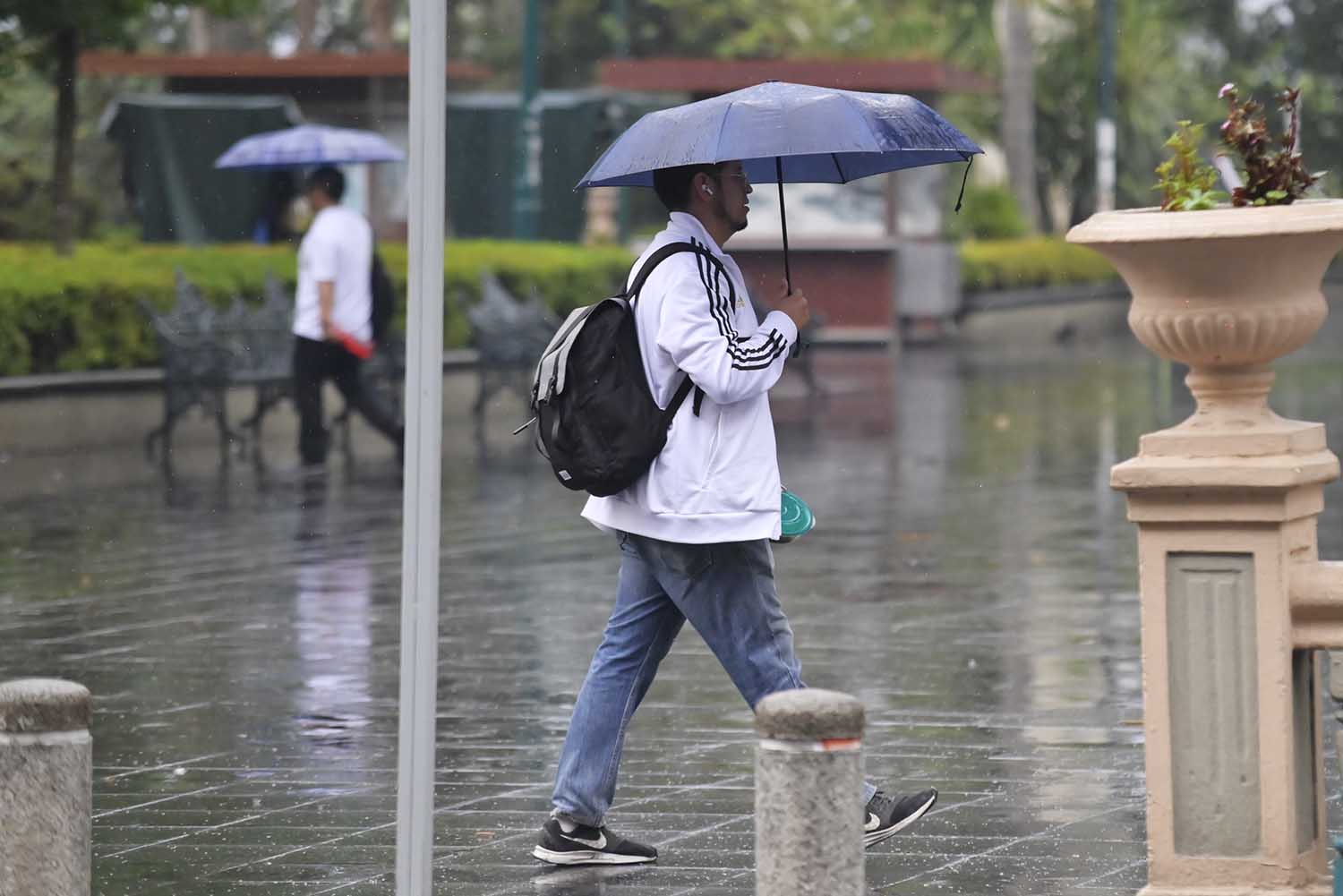 Lluvias, aguacero en Xalapa