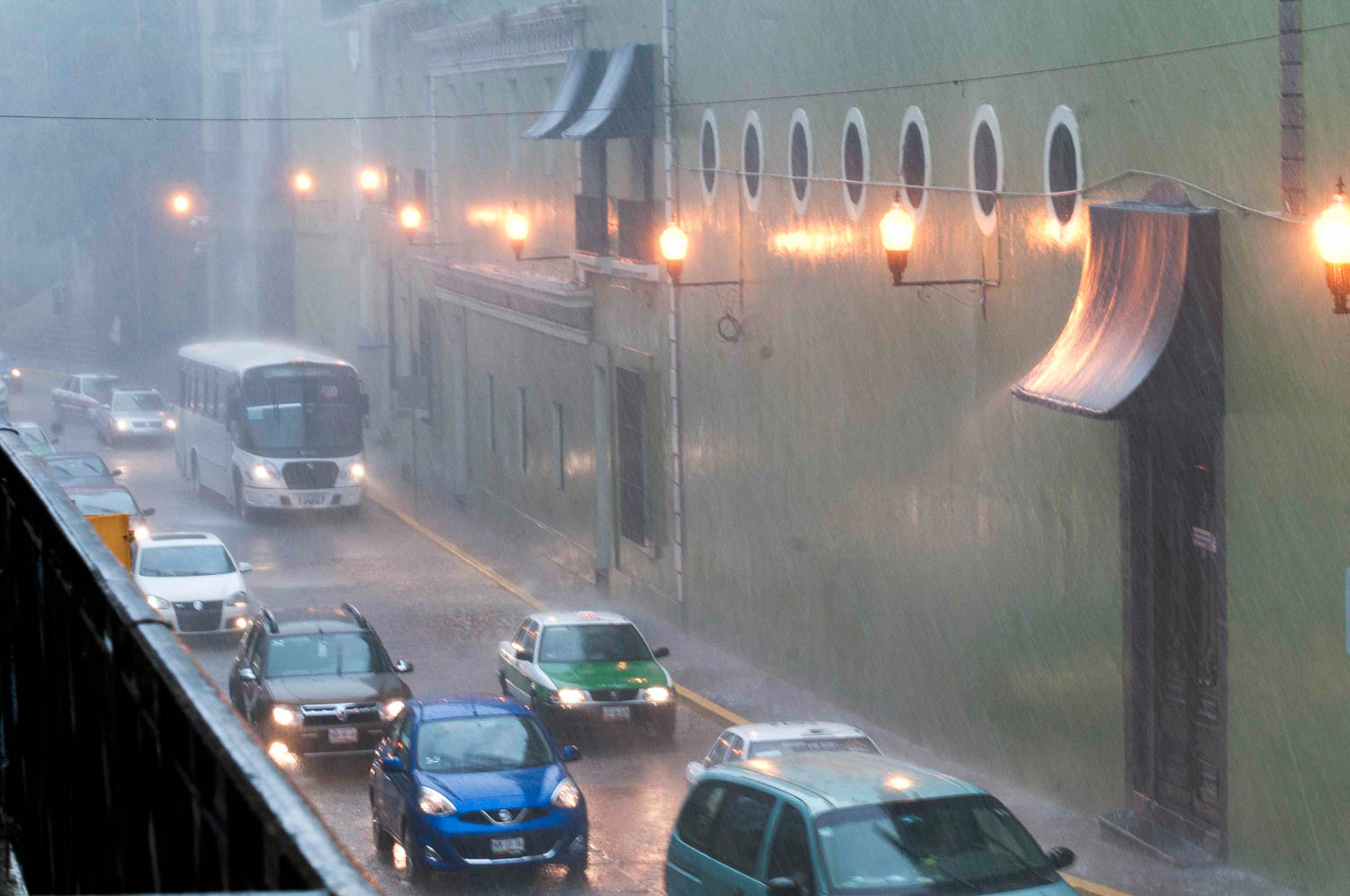 Lluvia,aguacero en Xalapa