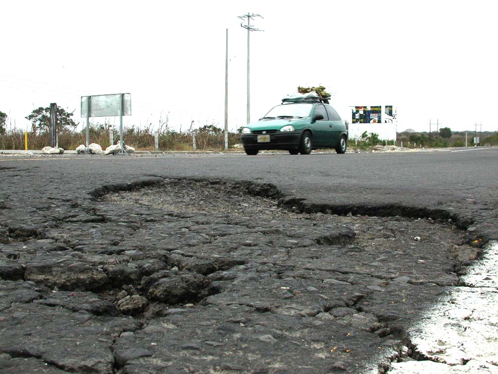 Carreteras  de Veacuz en mal estado