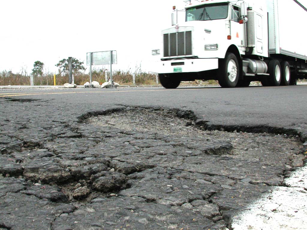 Carreteras  de Veacuz en mal estado