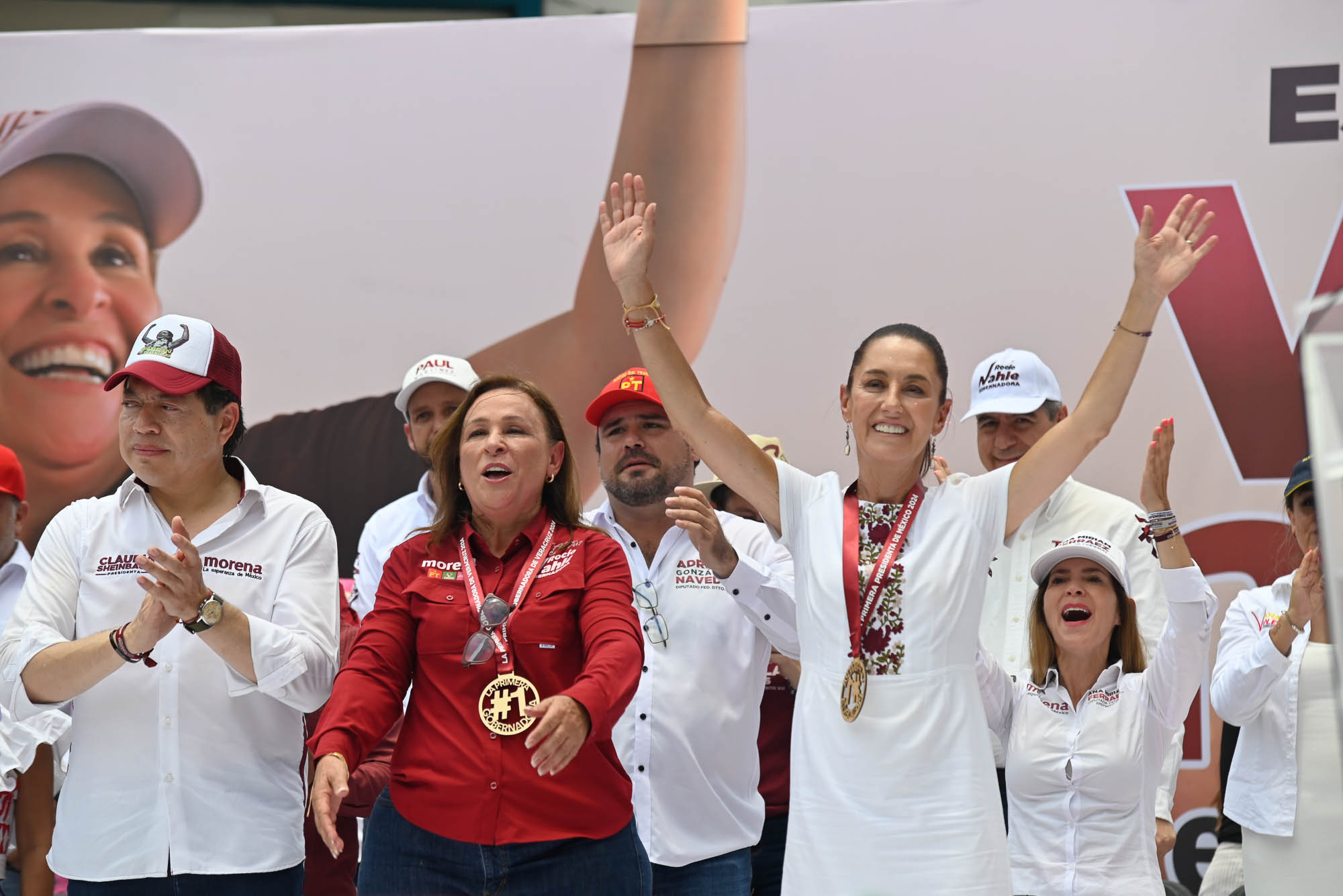 Claudia Sheinbaum Pardo y Norma Rocío Nahle García