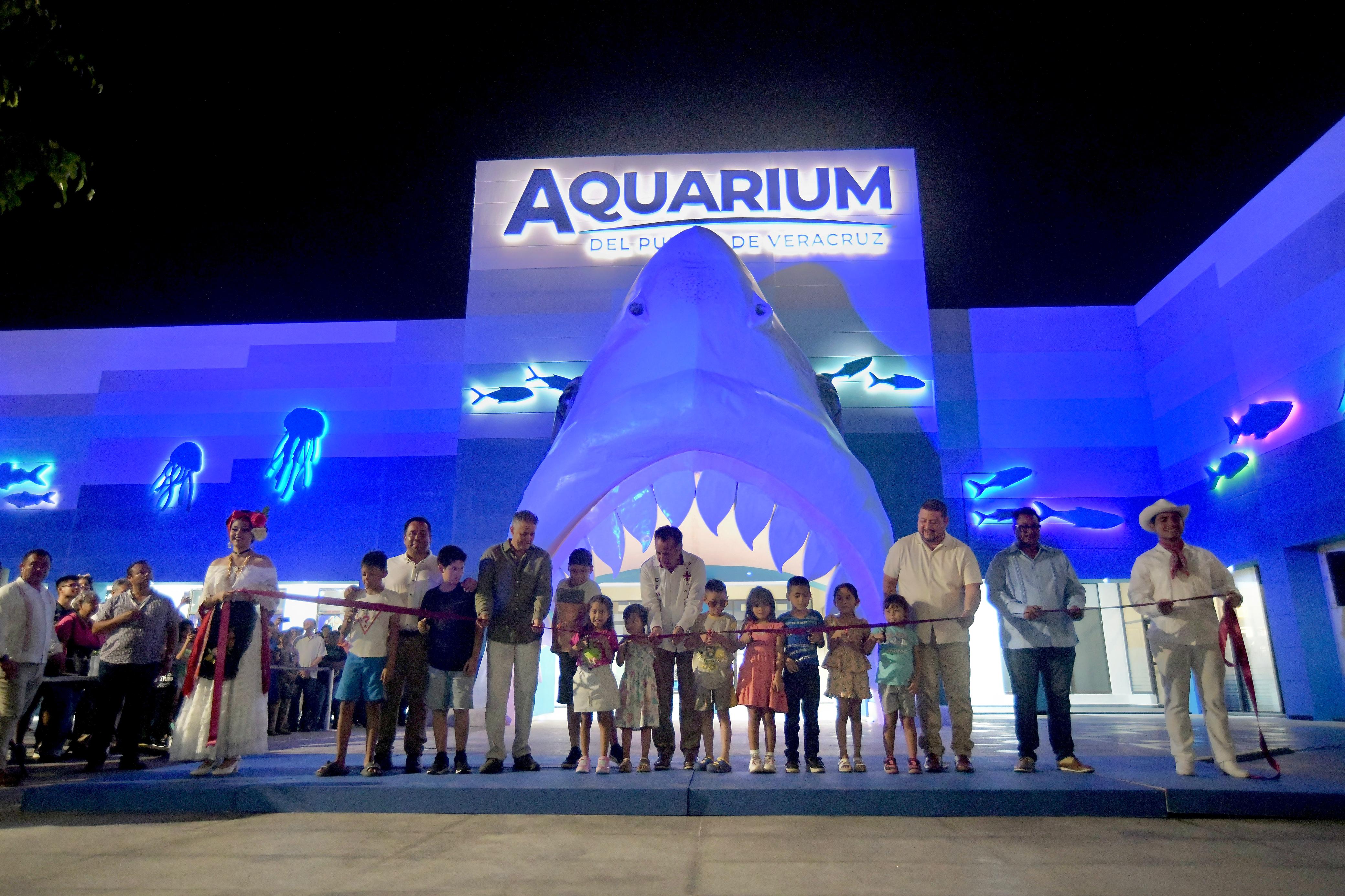 Inauguración del Acuario en Veracruz