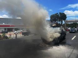 Incendio de camioneta