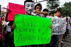 En memoria de los estudiantes normalistas de Ayotzinapa