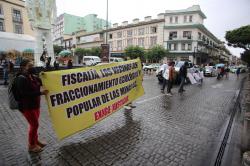 Manifestación de habitantes Las Minas