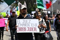 Manifestación de trabajadores del Poder Judicial Federal