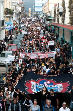 En memoria de los estudiantes normalistas de Ayotzinapa