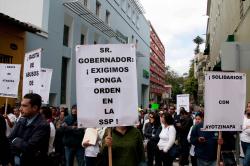 Manifestación en contra de SSP