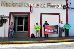 Extrabajadores del Nacional Monte de Puedad