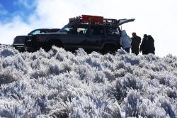 Se registra la cuarta nevada en el Cofre de Perote