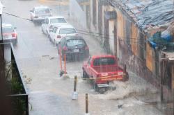 Lluvia,aguacero en Xalapa