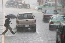 Lluvia,aguacero en Xalapa